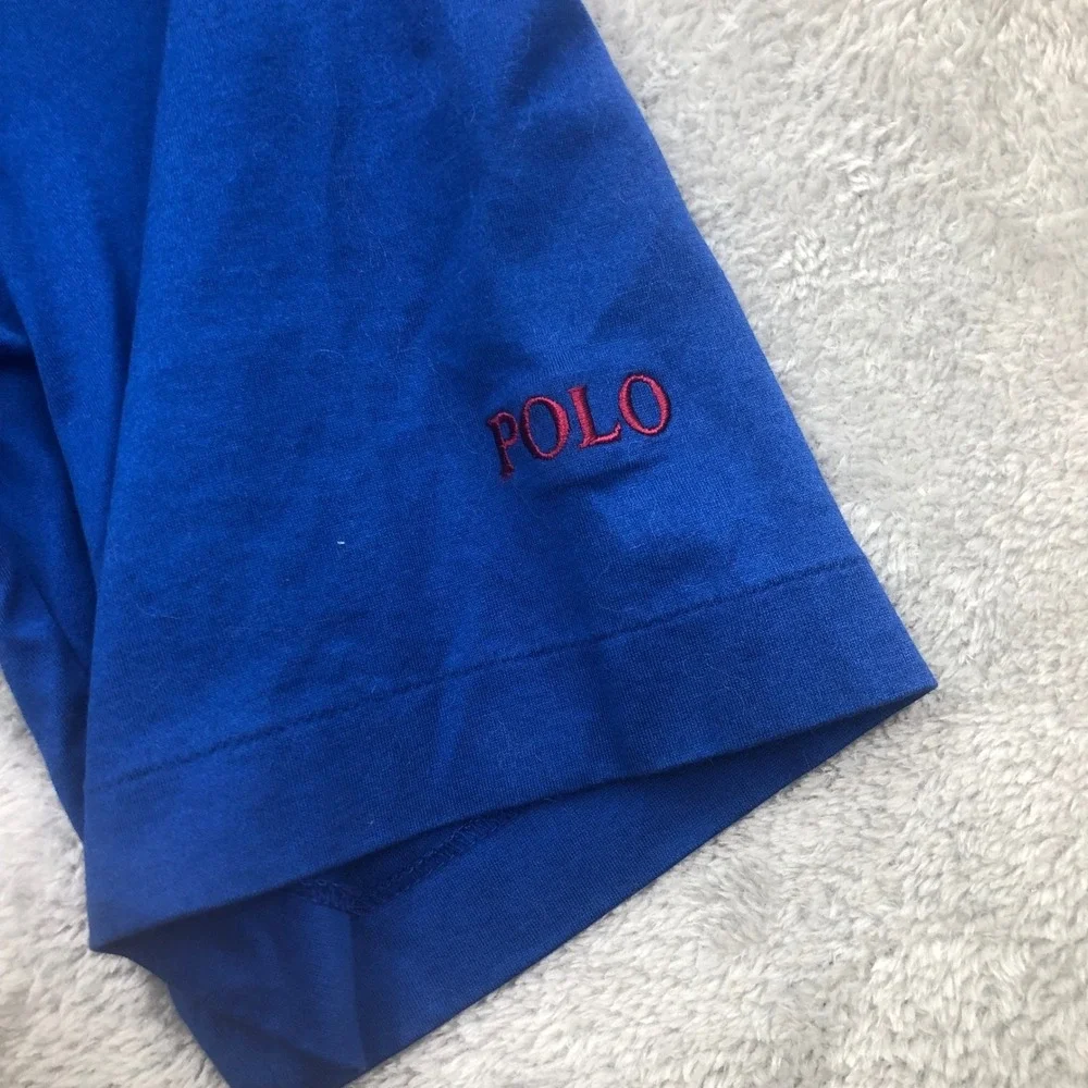 Polo Golf Ralph Lauren Blue Polo Shirt Men's Medium MH 1926‎ Embroidered